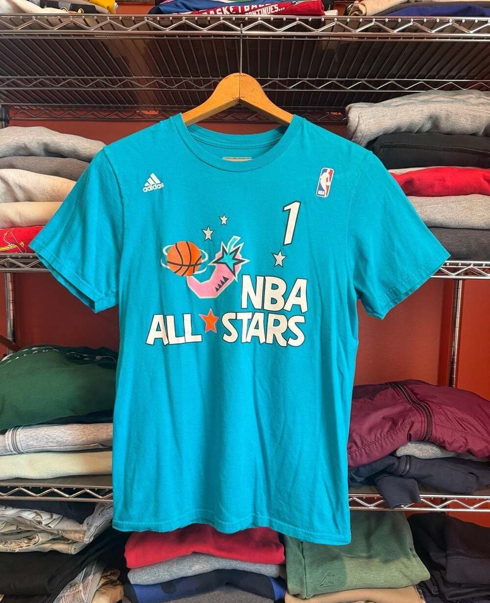 Adidas NBA All Star Game Penny Hardaway 1 Men’s Medium Teal T-Shirt Jersey